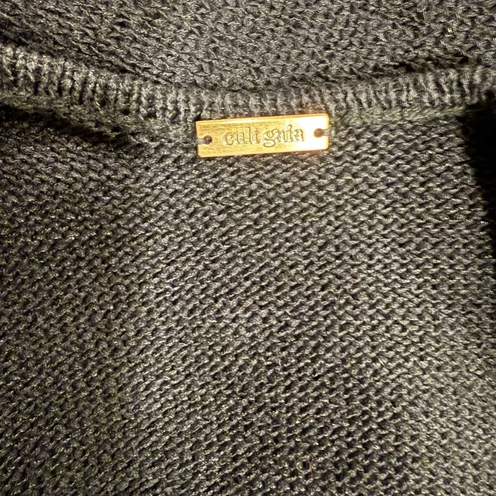 Cult Gaia Black Jana Long Sleeve Cut-Out Dress - Picture 4 of 4